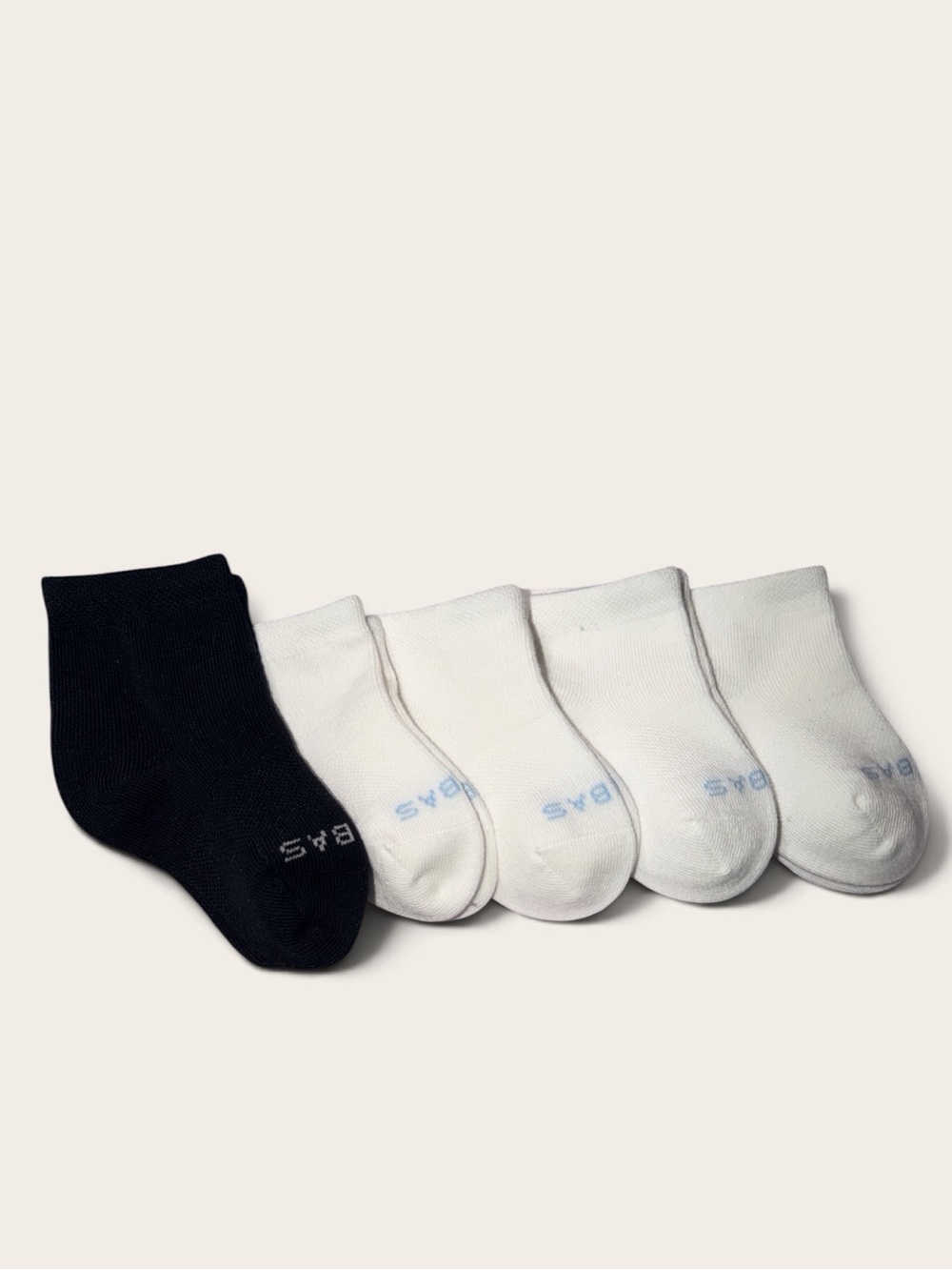 NEW Bombas Toddler socks White Ankle Black Quarter set of 5